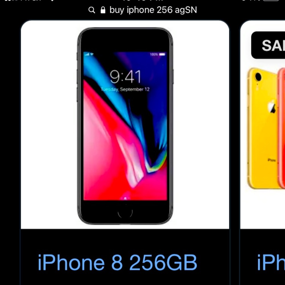 iPhone 8with 256GB.Runs faster than my 11 . Averages about $177/ will do $139.99